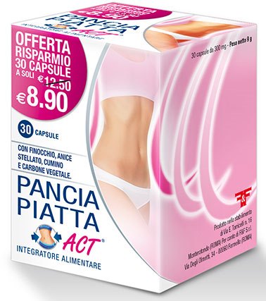 Pancia Piatta Act Integratore Transito Intestinale 30 Capsule