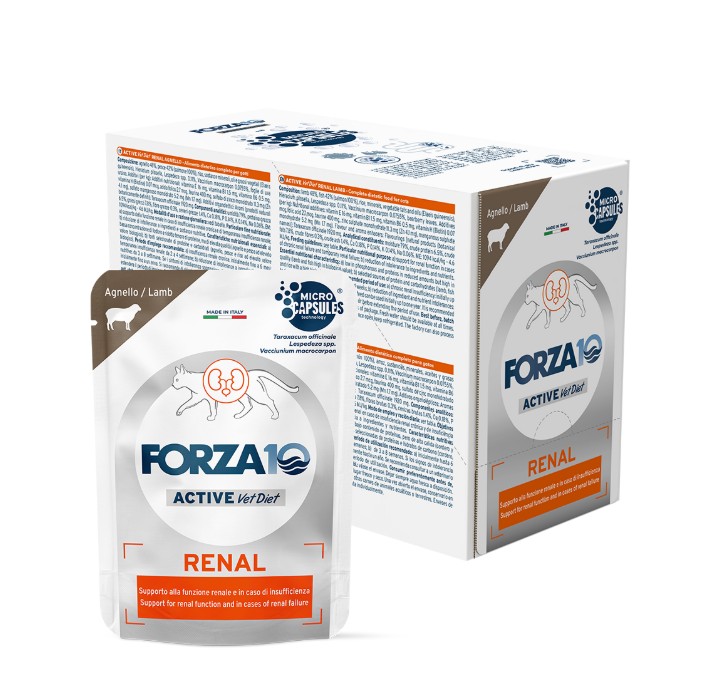 FORZA10 GATTO DIET RENAL ACTIVE AGNELLO 80GR (bustina)