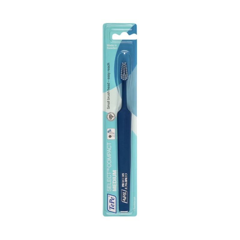 TePe Select Compact Medium - Spazzolino Con Setole Medie - Colori Assortiti