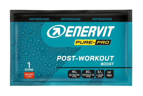 Enervit Pure-Pro - Post Workout Boost Bevanda Istantanea per Recupero Muscolare, 65g