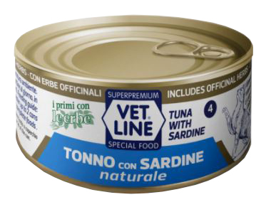 VET LINE GATTO TONNO+SARD 70G