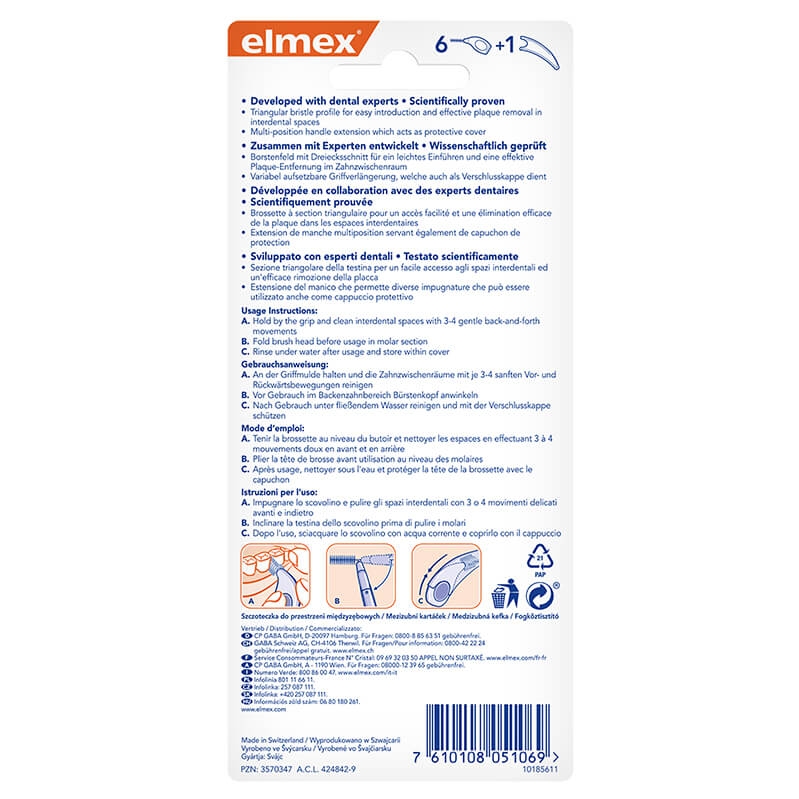 Elmex Scovolino Interdentale 2 mm + Manico 6 Scovolini