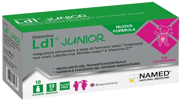 Named - Disbioline LD Junior 10 Flaconcini Da 10 ml - Integratore Per Il Benessere Intestinale