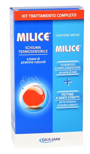 Milice Multipack Mousse + Shampoo Trattamento Antipidocchi 