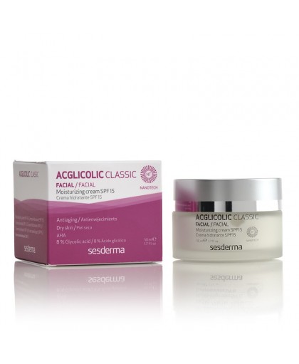 Acglicolic Classic SPF 15 Crema Viso Idratante Antiage 50 ml