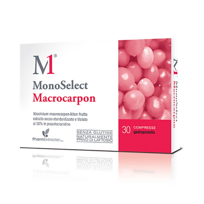 Monoselect Macrocarpon Integratore Vie Urinarie 30 Compresse
