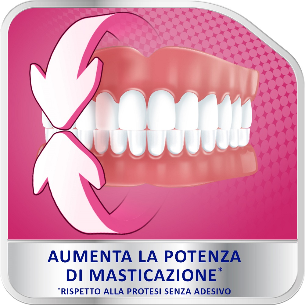 Polident Fissativo Lunga Tenuta Adesivo per Protesi Dentale Tenuta Giornaliera Gusto Menta 70gr