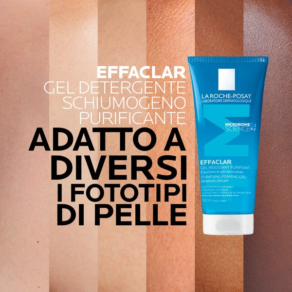 La Roche Posay Effaclar Gel Mousse Purificante Pelle Grassa e Sensibile 200 mL