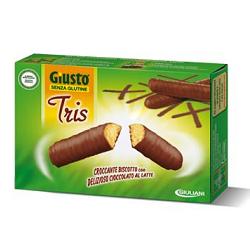 Giusto Senza Glutine Tris Biscotti Con Cioccolato Al Latte 110 g