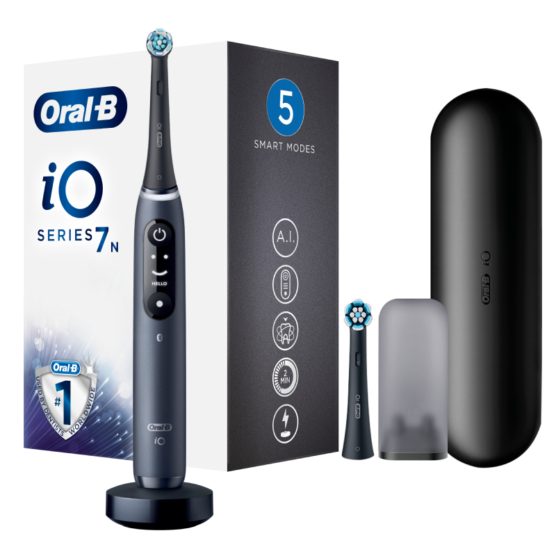 ORAL B iO™ SERIES 7 Black Edition - Spazzolino Elettrico + 2 Refill