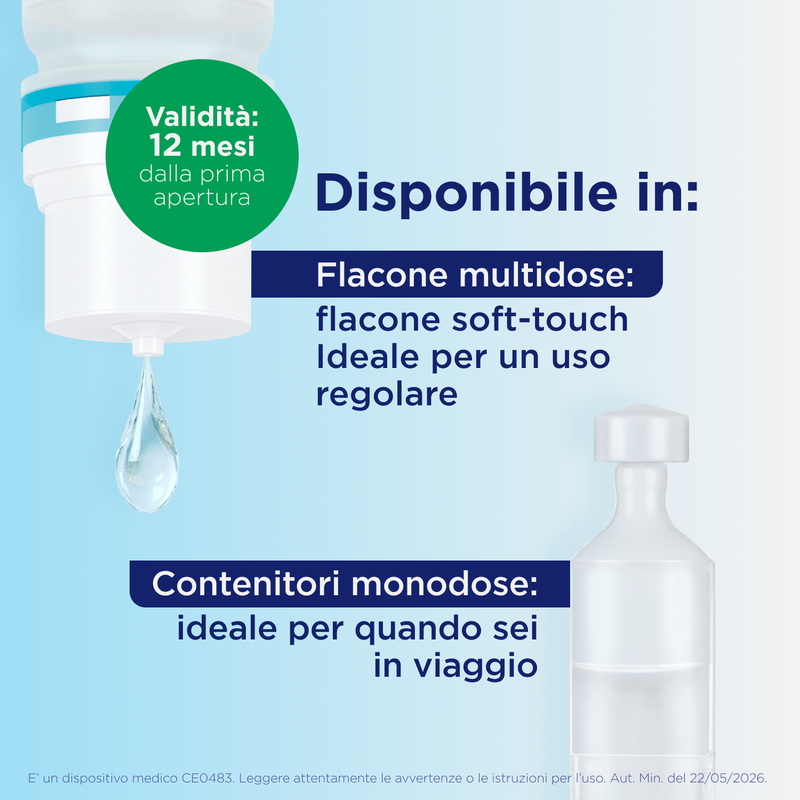 Bepanthenol Collirio 10 ml - Trattamento Idratante Per Occhi Secchi