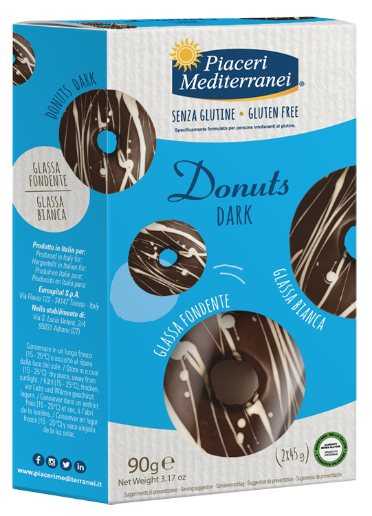 PIACERI MEDITERRANEI Donuts Dark 2x45g