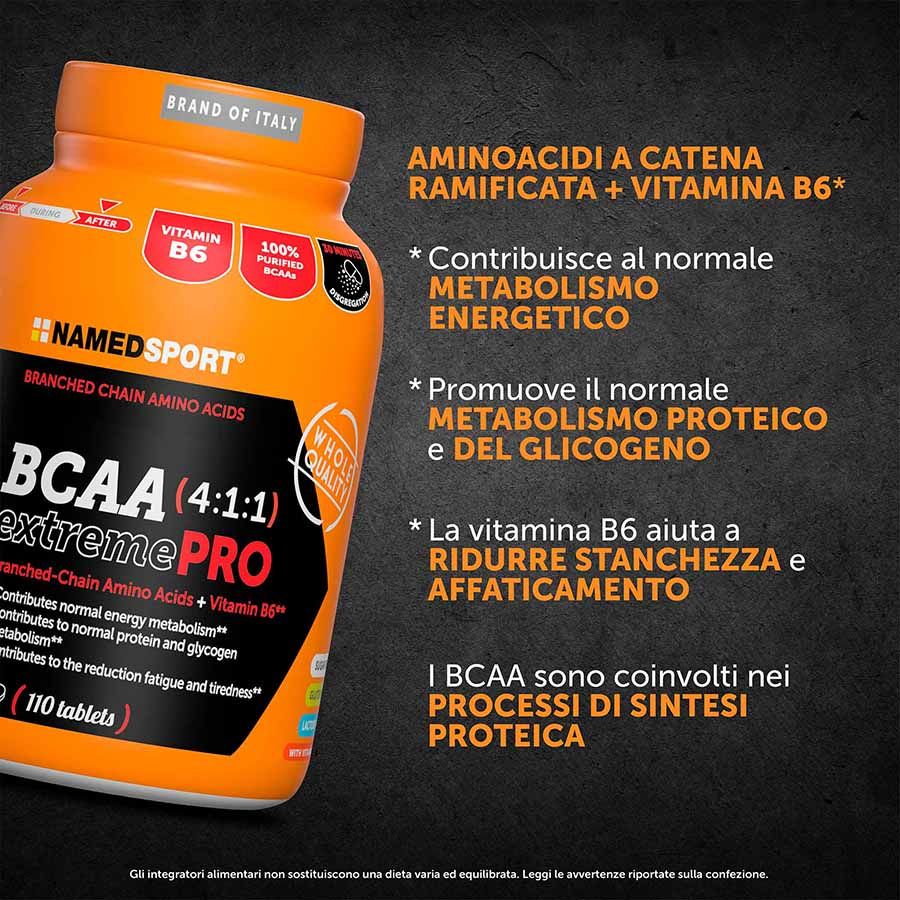 Named Sport BCAA 4:1:1 ExtremePro 110 Compresse - Integratore Di Aminoacidi