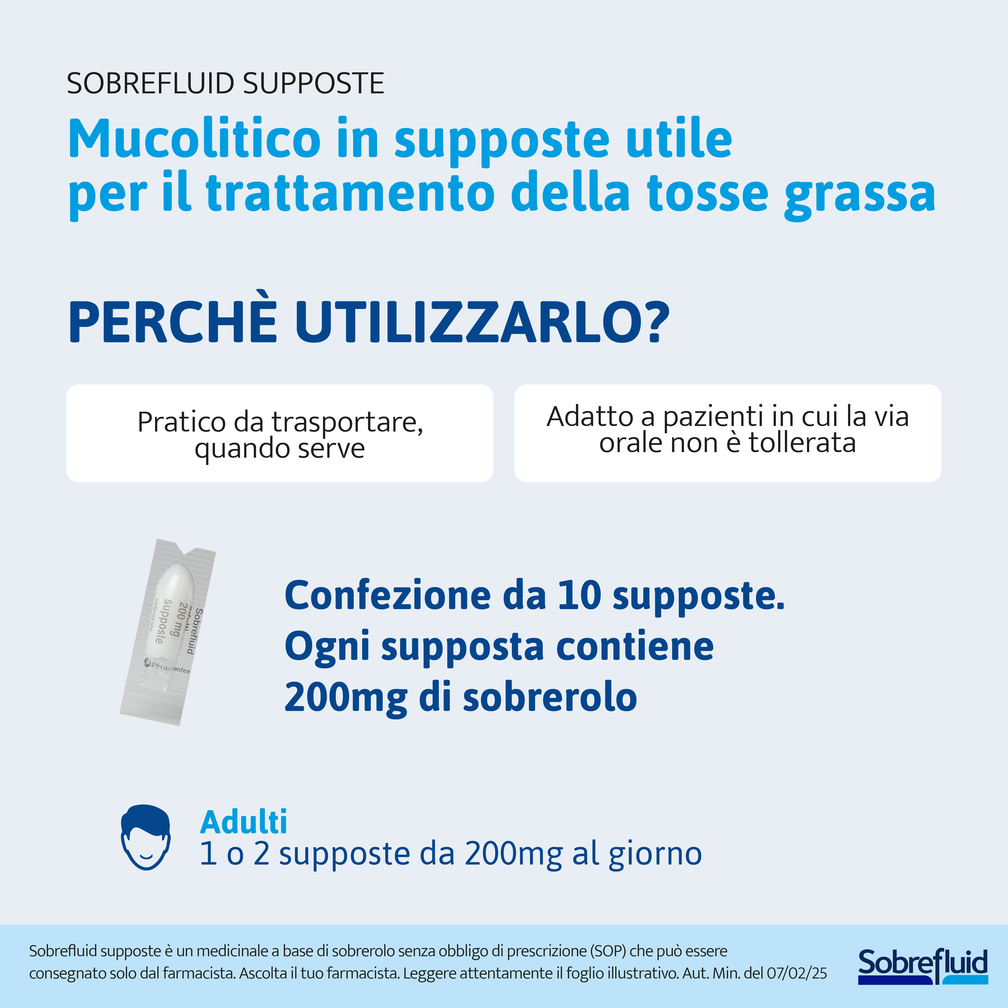 SOBLEFLUID SUPPOSTE ADULTI 10 SUPPOSTE 200 MG