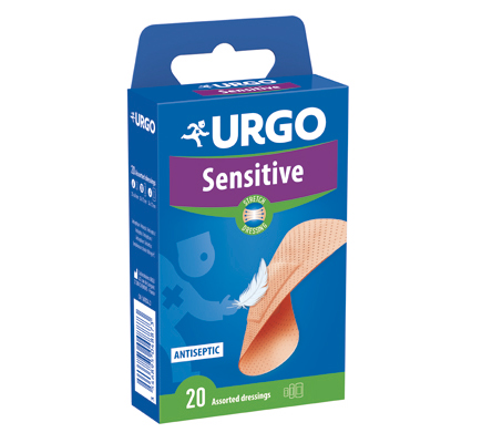 URGO SENSITIVE STR CER ASS 20P