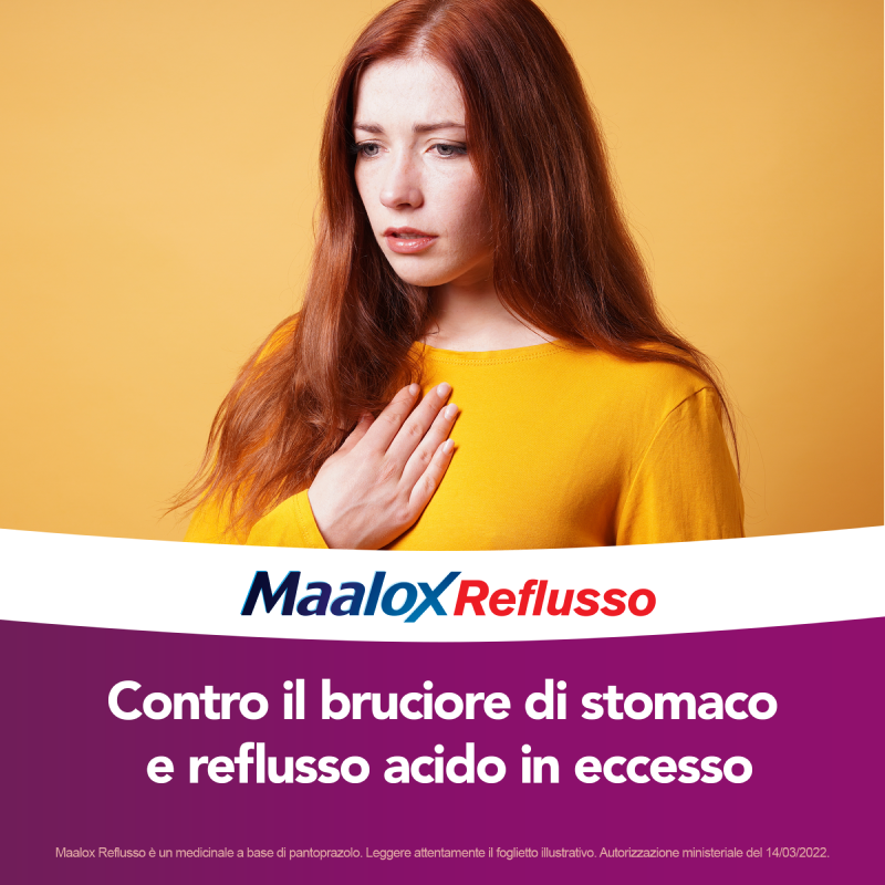 Maalox Reflusso 20 mg Pantoprazolo 7 Compresse