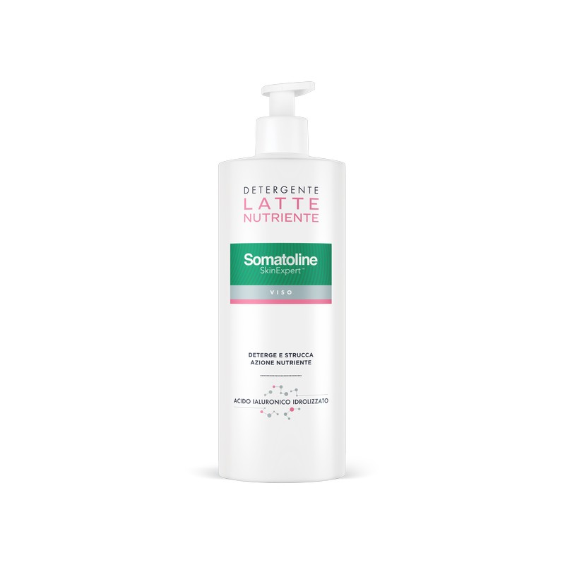 Somatoline SkinExpert, Latte Detergente Viso e Occhi, Detergente Viso   Idratante,  Acido Ialuronico   400ml