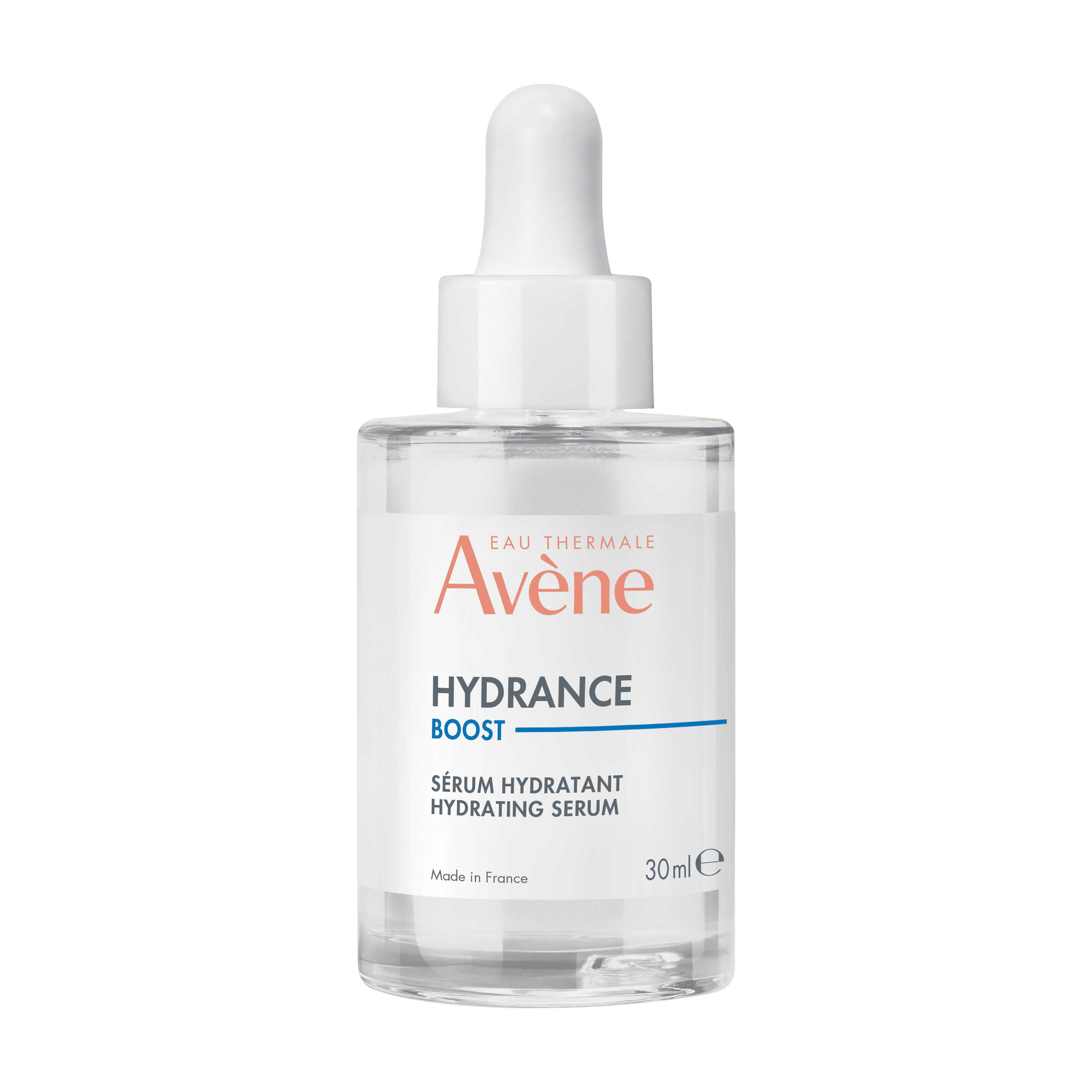 Eau Thermale Avène Hydrance Boost Siero Concentrato Idratante, Idratazione 48h, con Acido Ialuronico, Pelle secca e disidratata, 30ml 