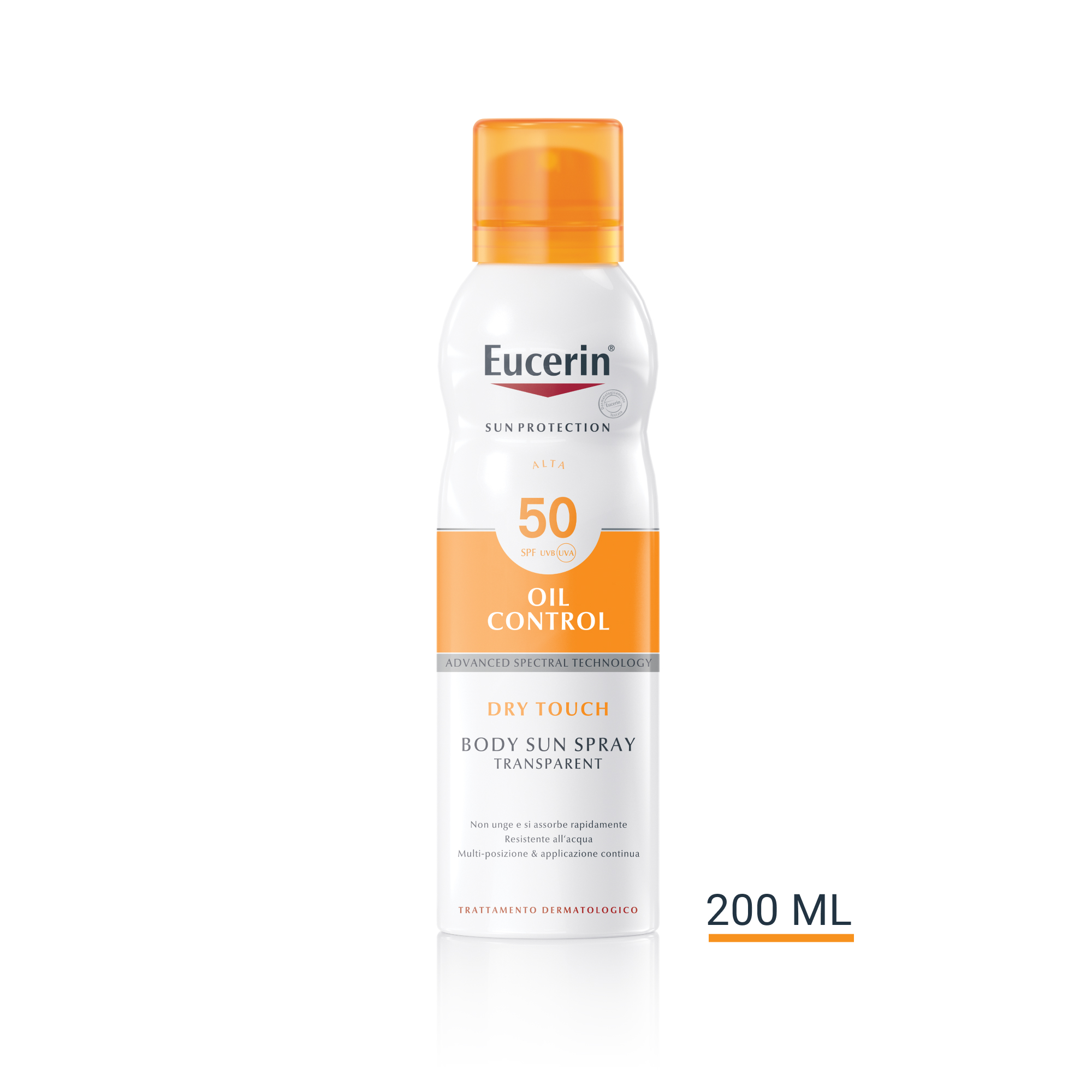 Eucerin Sun Spray Solare Corpo Tocco Secco SPF50 200mL