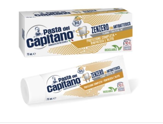 PASTA CAPITANO DENTIFRICIO ZENZERO CON ANTIBATTERICO 100ML