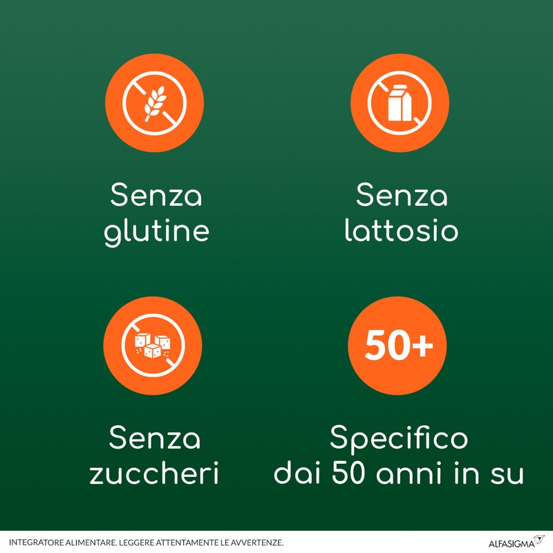 Yovis Rigenera, Probiotici per il Benessere Intestinale dai 50 anni, 25 Miliardi di Fermenti Lattici Vivi con Calcio e Vitamina B12, 10 Bustine