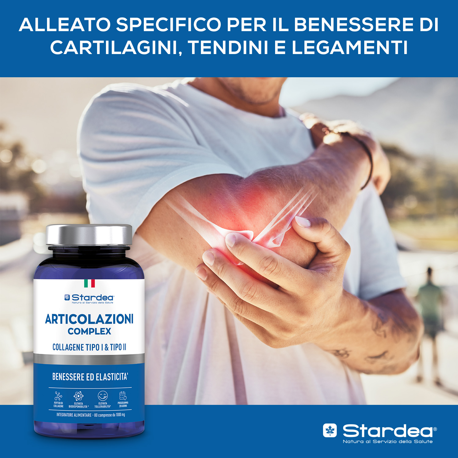 STARDEA ARTICOLAZIONI COMPLEX  Compresse - COLLAGENE TIPO I & TIPO II - INTEGRATORE ALIMENTARE - BENESSERE ED ELASTICITA' ARTICOLARE