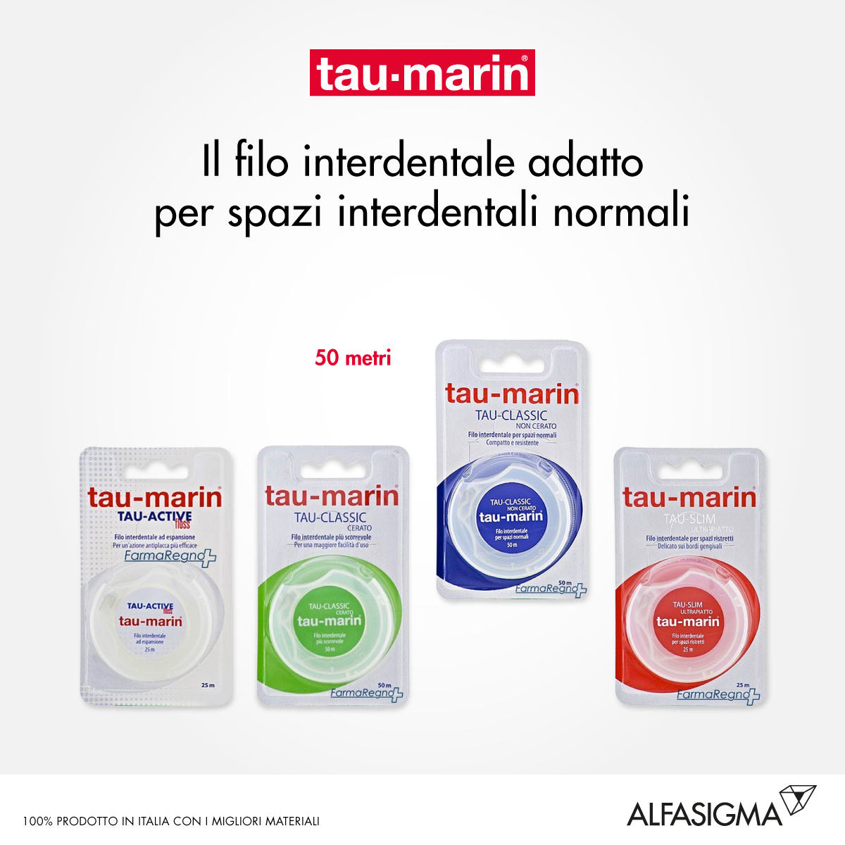 Tau-Marin Filo Interdentale Classic Non Cerato 50 m