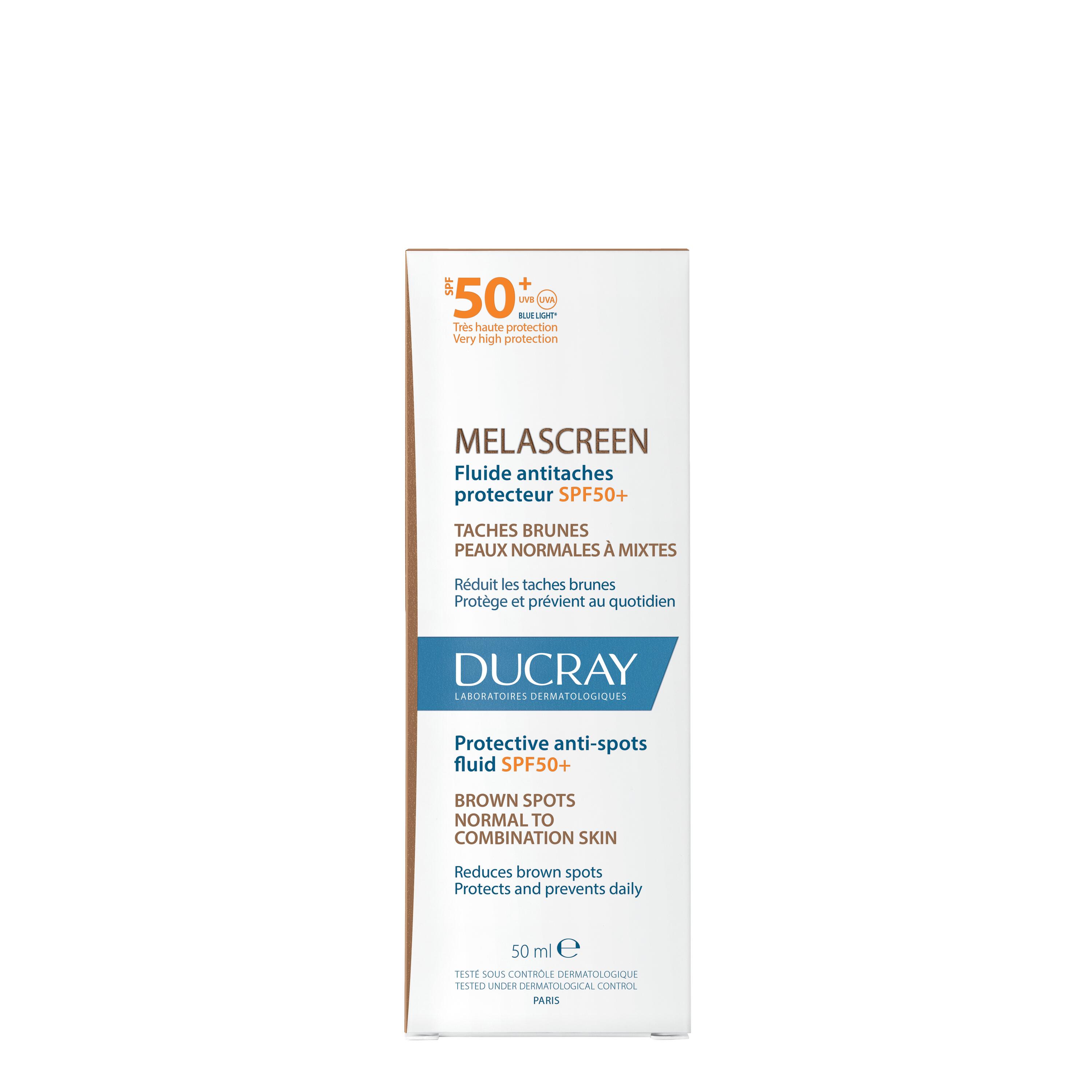 Ducray Melascreen - Fluido Anti-Macchie Protettivo SPF50+ Viso 50 ml