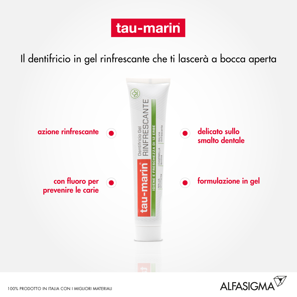 Tau-Marin Dentifricio Rinfrescante Adulti Alle 12 Erbe 75 ml