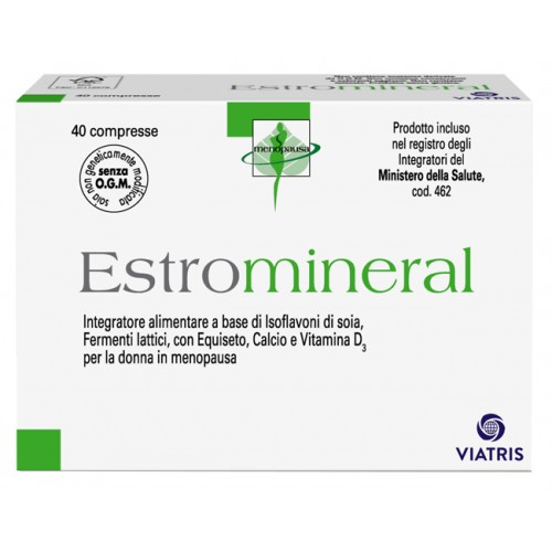 Estromineral Integratore Minerali Menopausa e Ciclo 40 Compresse