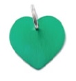 MY FAMILY MEDAGLIETTA CUORE (L) ALLUMINIO VERDE (REF. MFB42)
