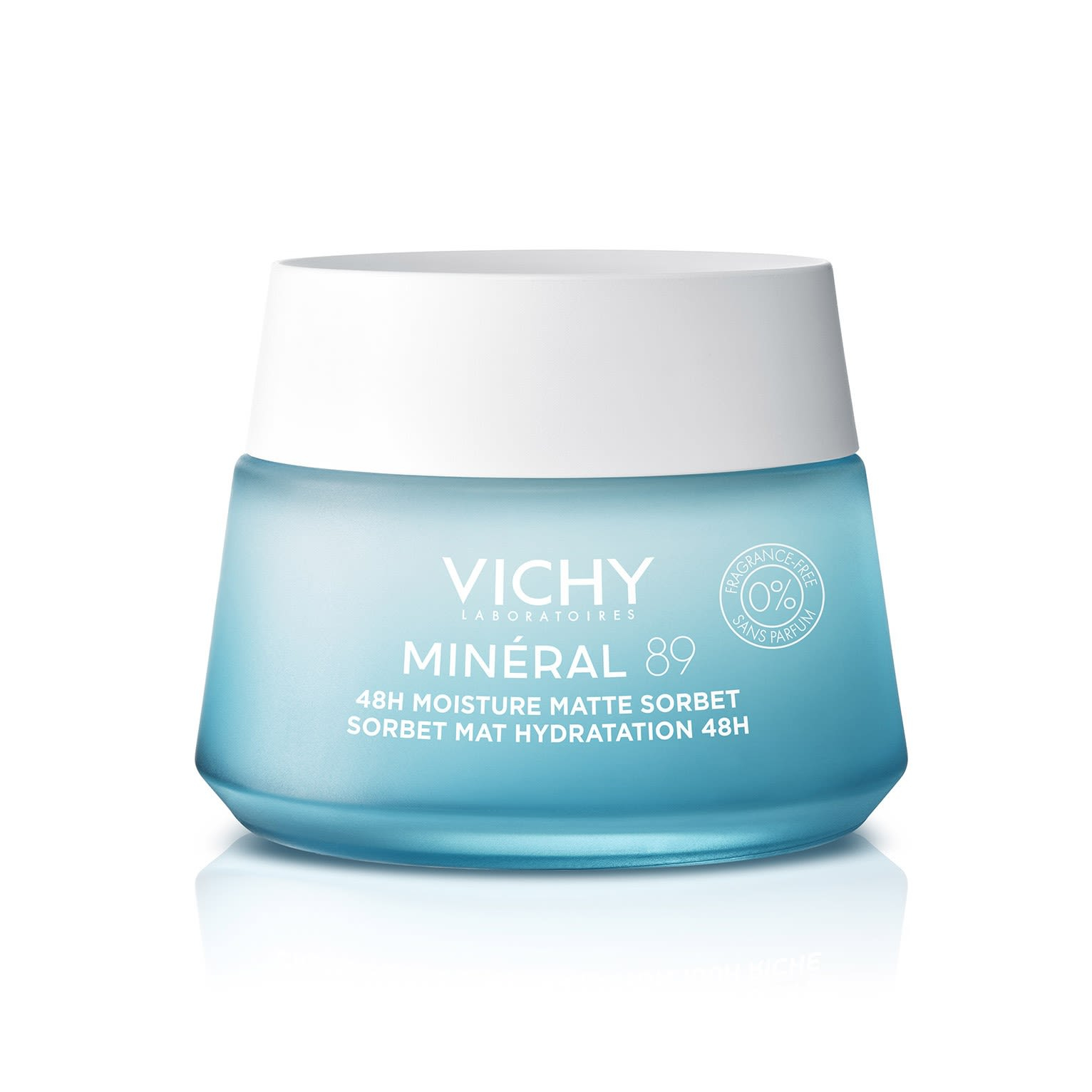 Vichy Minéral 89 Gel Sorbetto Idratante 48H Effetto Mat per pelli miste e grasse 50ml