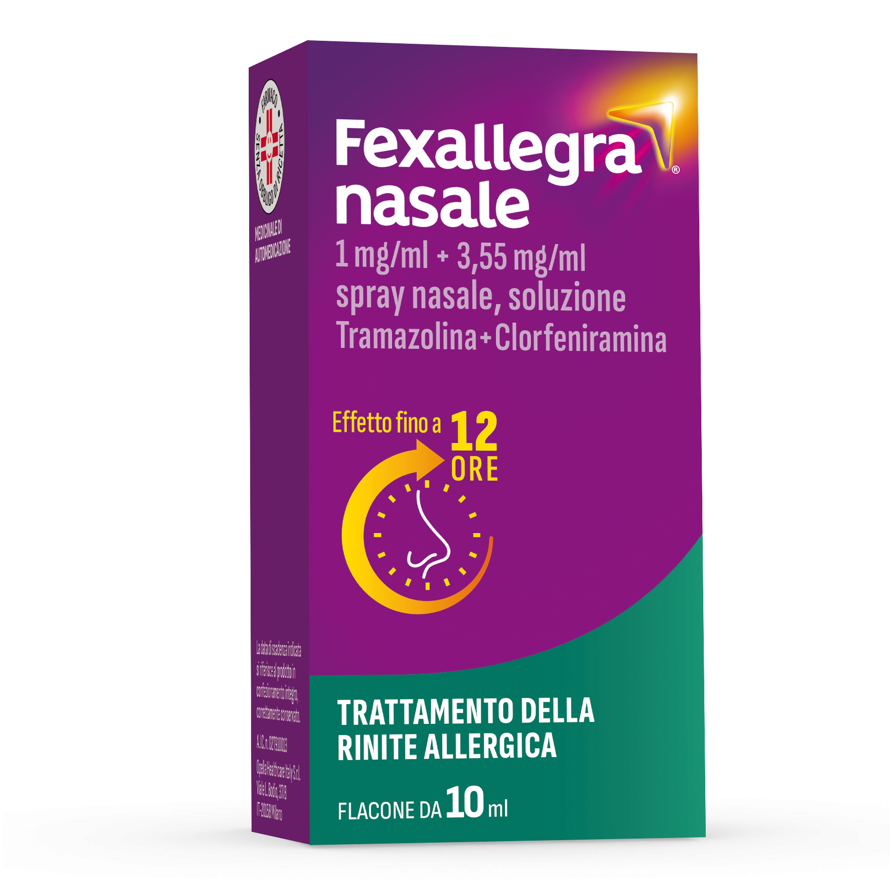 Fexallegra Nasale Spray 1 mg/ml+ 3,55 mg/ml Rinite Allergica 10 ml