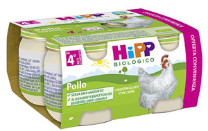 Hipp Biologico Omogeneizzato Pollo 4x80 g