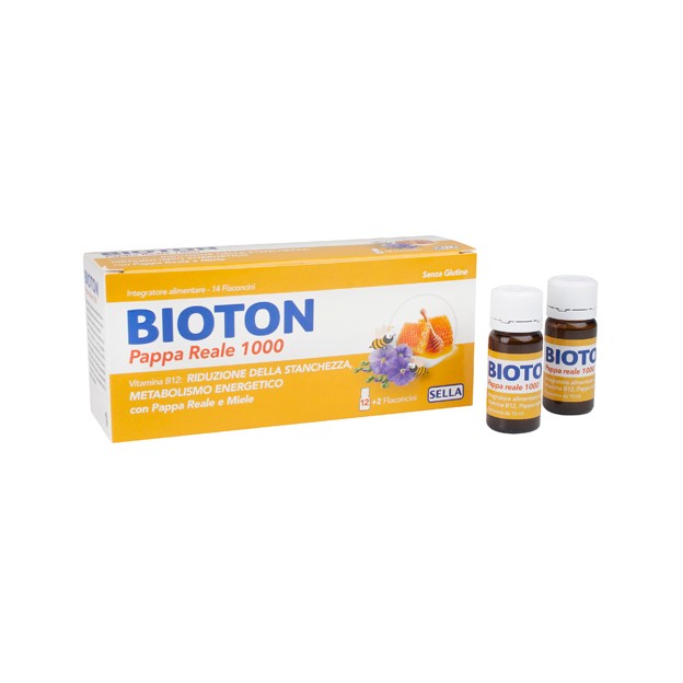 Bioton Pappa Reale 1000 Integratore Tonico Energetico 14 Flaconcini