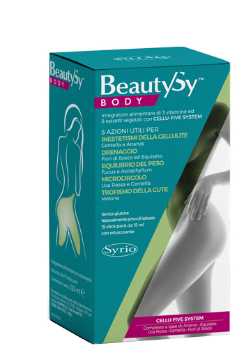 Syrio Beauty/Sy Body integratore alimentare contro la cellulite 15 stick pack