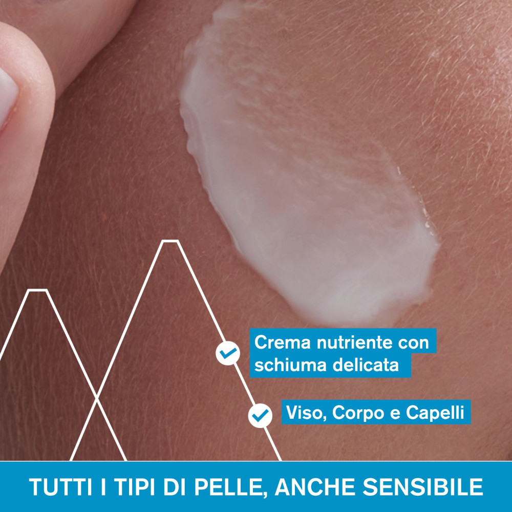 Uriage - Derm-Phy - Crème Lavante Detergente Senza Sapone Per Viso, Corpo E Capelli 1 L