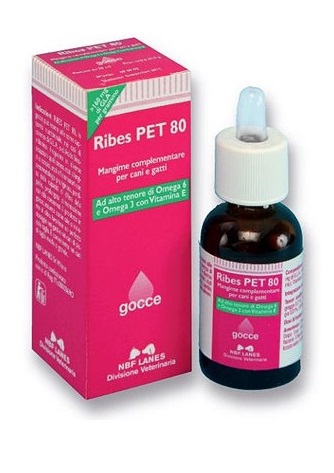 Nbf Lanes Ribes Pet 80 Gocce Integratore Contro Dermatiti Cani e Gatti 25 ml