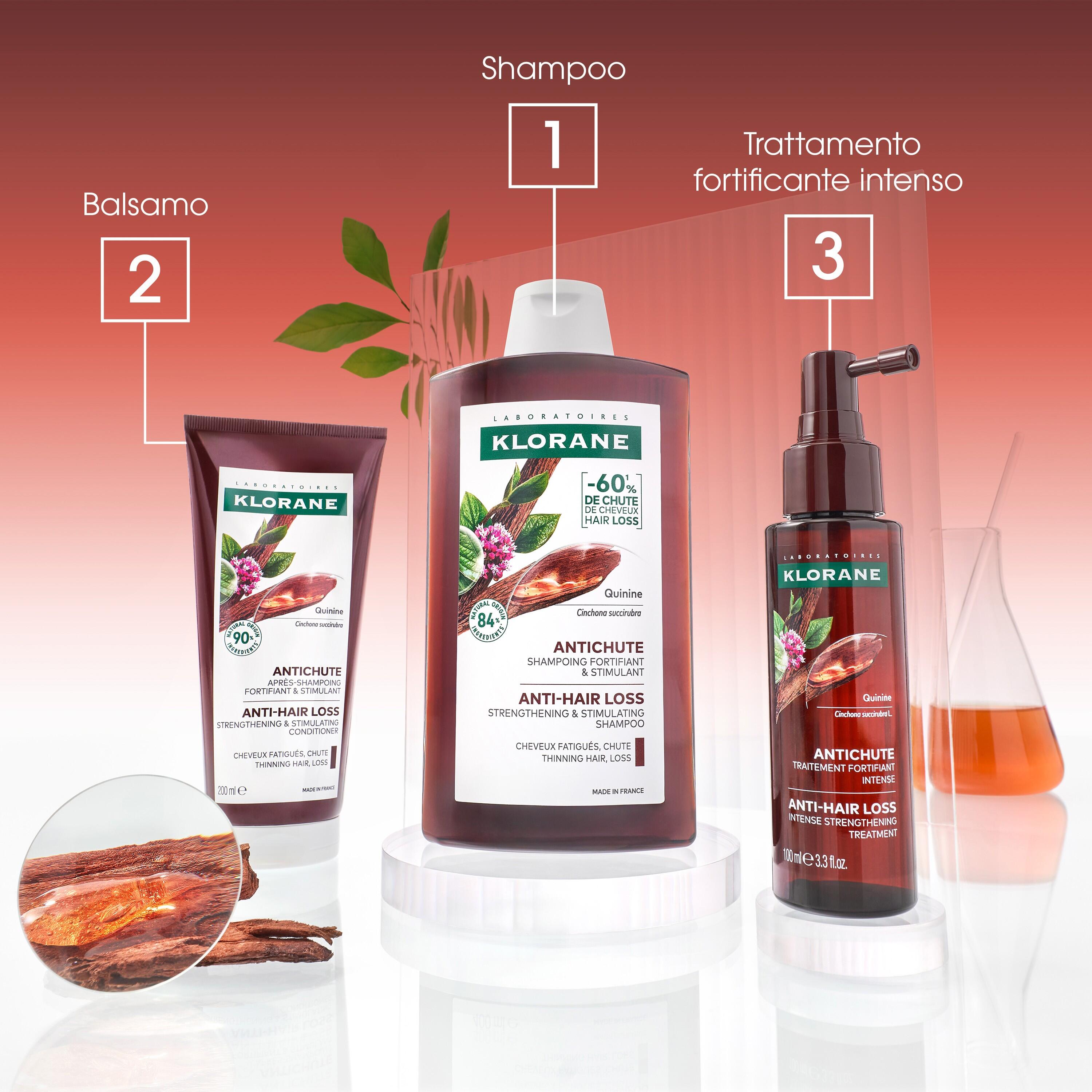 Klorane - Shampoo Fortificante Stimolante Alla Chinina Per Capelli Indeboliti 400 ml