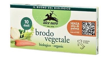 ALCE NERO Dado Vegetale Bio S/Olio Palma 100g