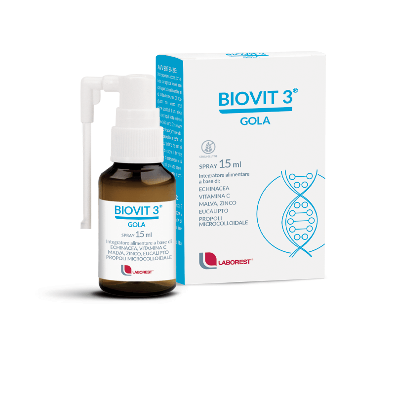 Biovit 3 Gola Integratore per bambini spray orale da 15 ml