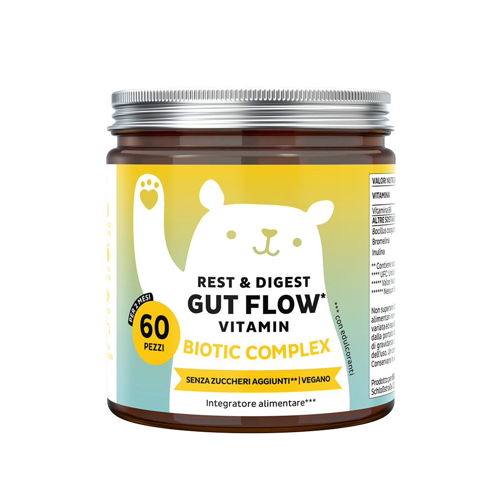 Bears With Benefit - Rest & Digest Gut Flow Vitamin 60 Orsetti - Integratore Per Il Benessere Intestinale