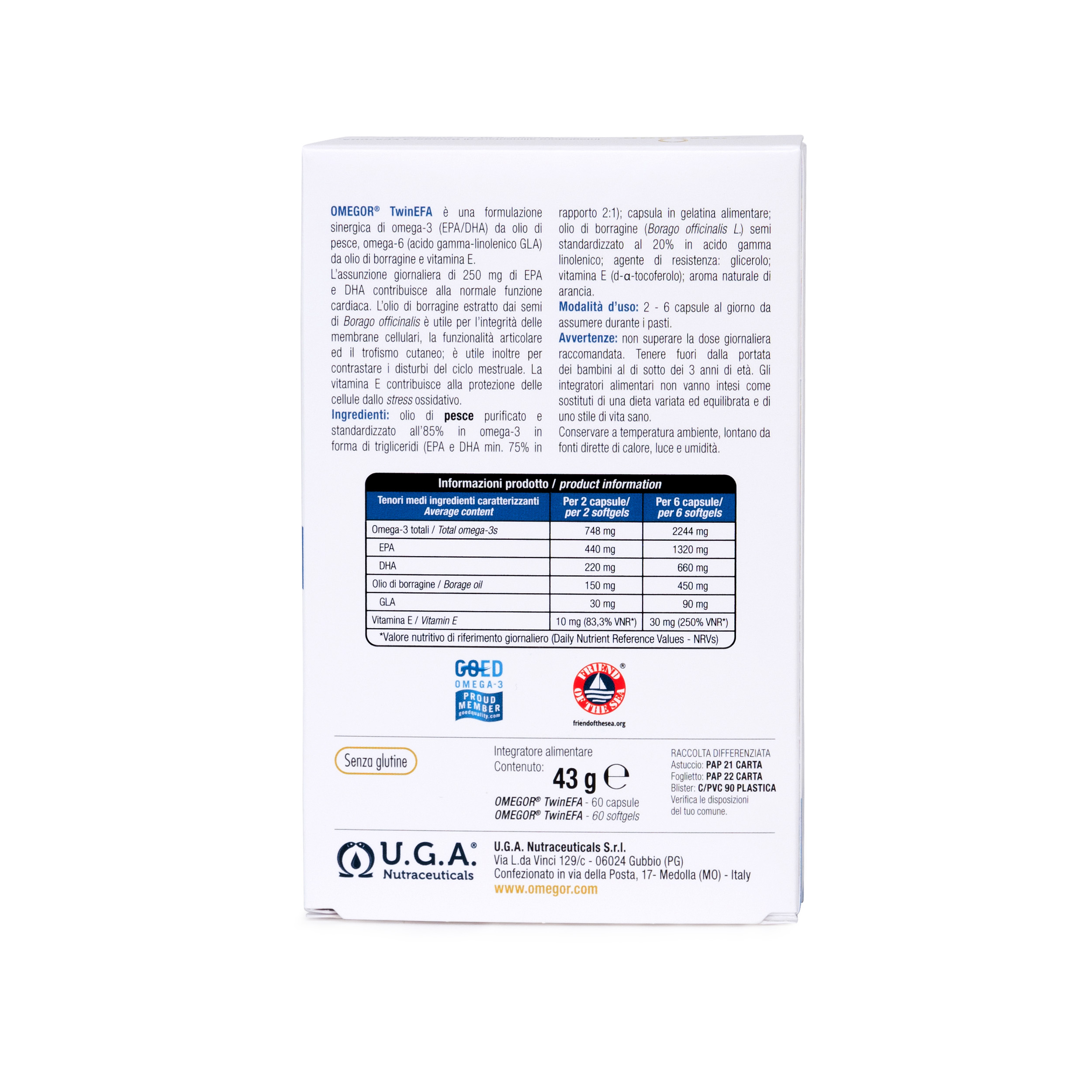 OMEGOR TWIN EFA NEW 30CPS