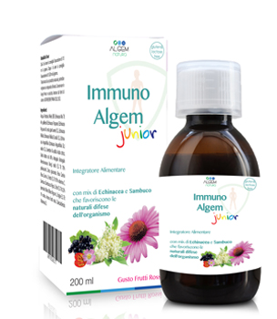 Algem Immuno Junior Integratore per le Difese Immunitarie 200 ml