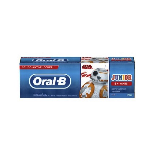 Oral-B Junior Dentifricio Star Wars per bambini +6 anni 75ml gusto menta