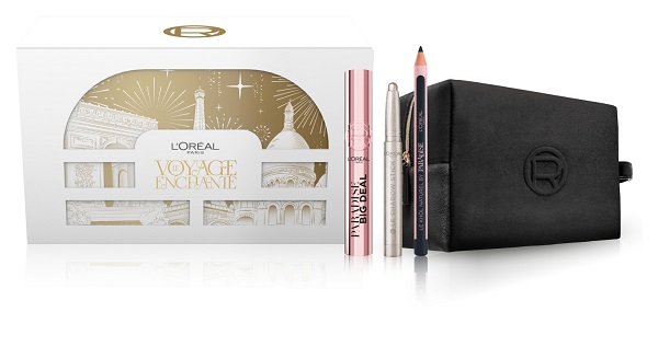 L'OREAL PARIS LE VOYAGE ENCHANTE - Set Regalo Natale Mascara Big Deal + Matita Occhi Nera Paradise Le Khol + Stick Ombretto 100 + Pochette