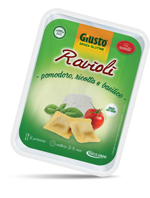 GIUSTO Pasta Ravioli Pomodoro,Ricotta,Bas. 250g
