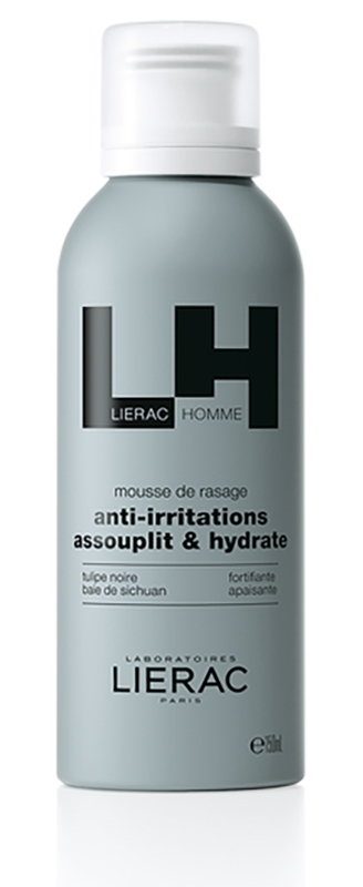 Lierac HOMME MOUSSE BARBA per rasatura delicata 150mL