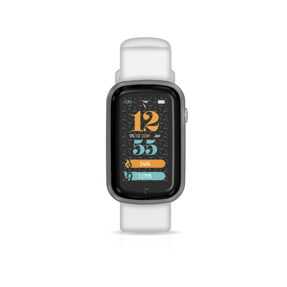 STEPS SMARTWATCH WHITE SILVER