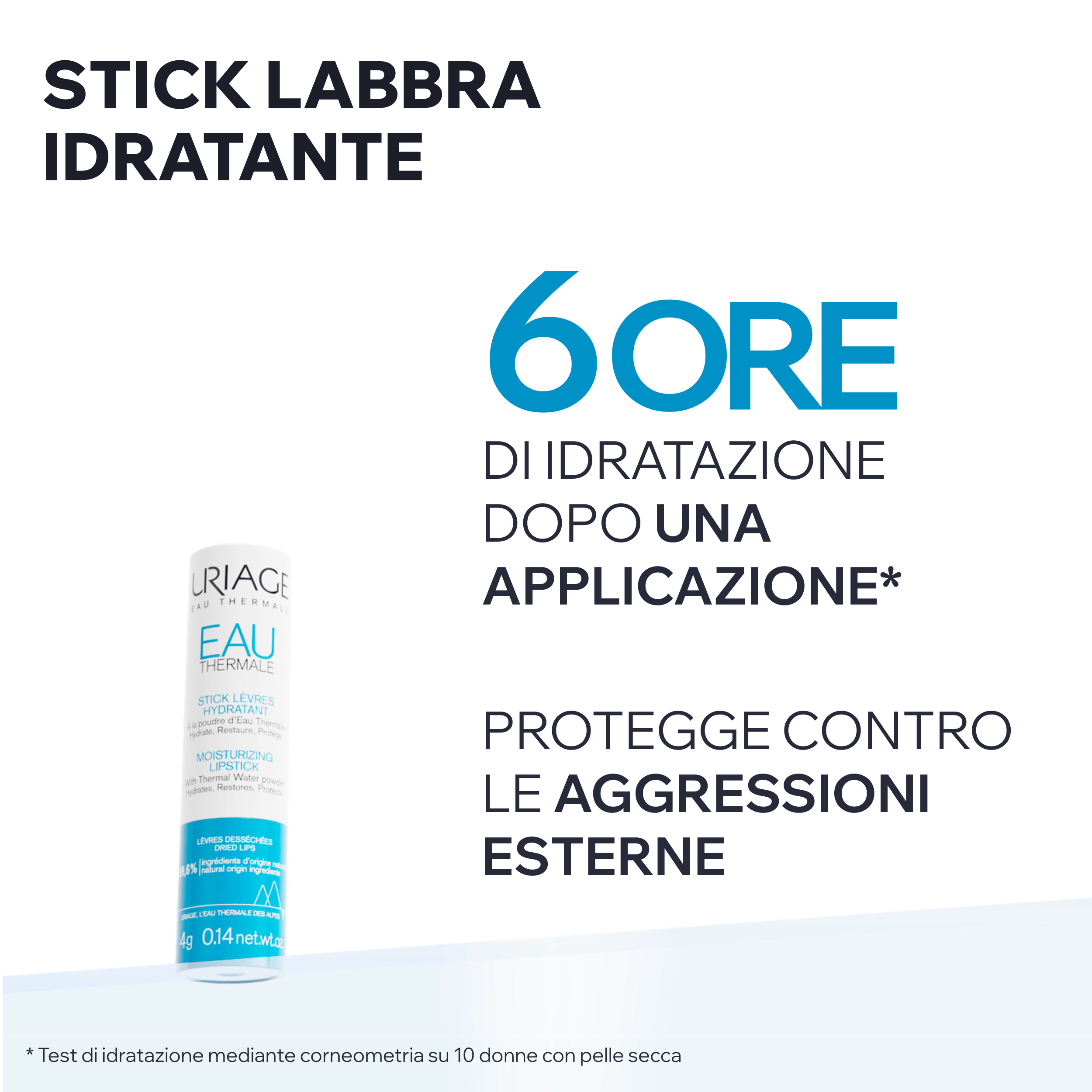Uriage - Eau Thermale - Stick Labbra Con Polvere Di Acqua Termale 4 g